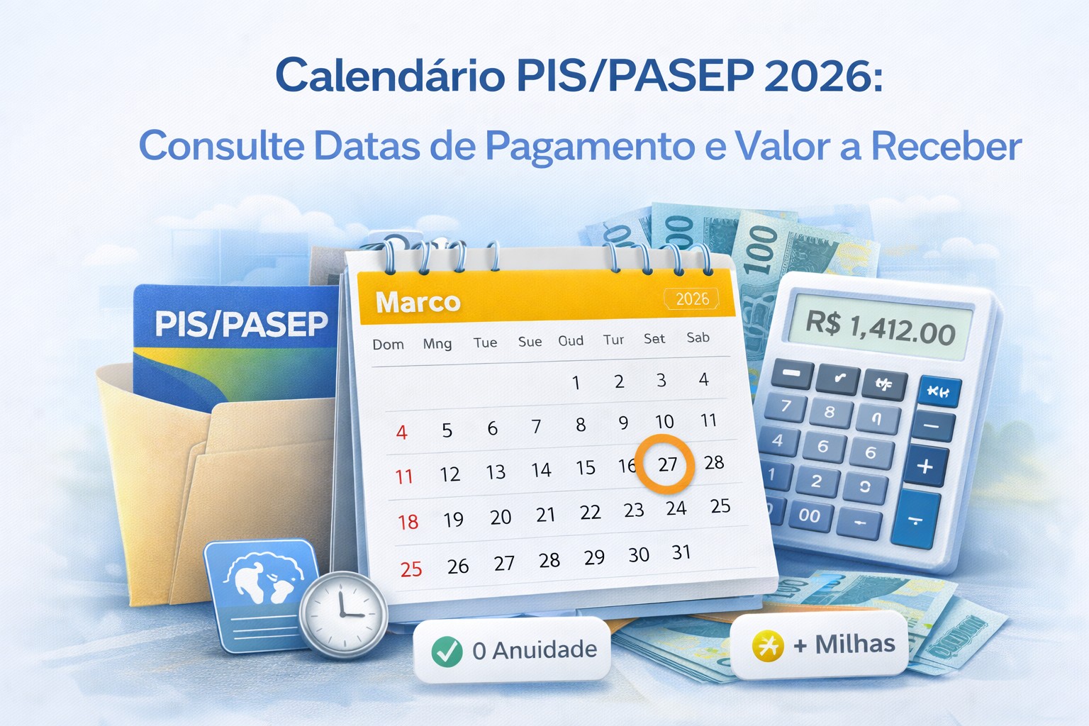 Calendario 2026 Pis Pasep