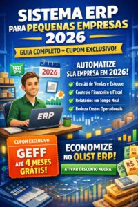 Sistema ERP Olist para pequenas empresas com cupom de desconto GEFF
