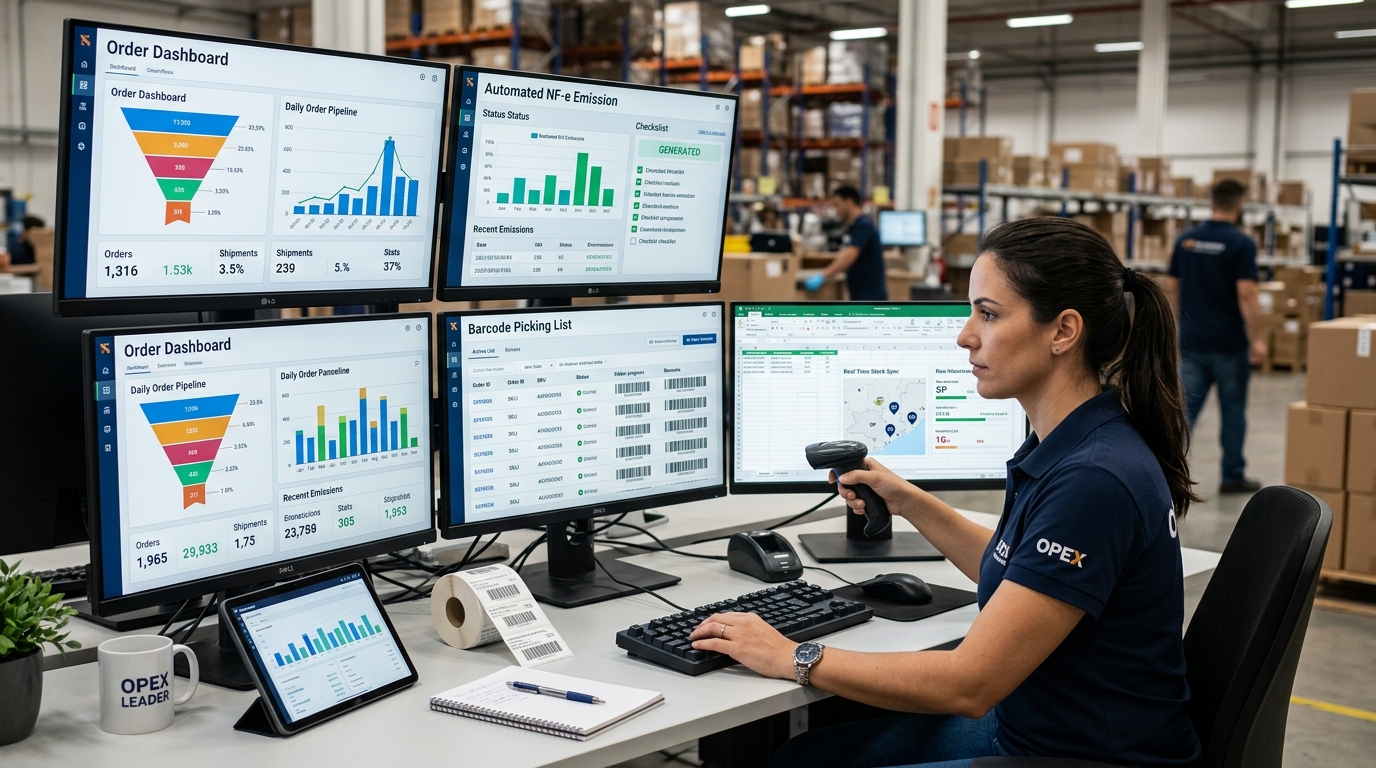 Como Usar uma Integração no Dia a Dia no Olist ERP: Rotina de Pedidos, Estoque, NF-e e Expedição