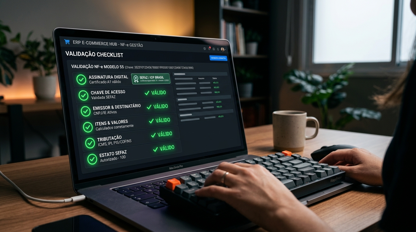 Checklist para Emitir NF-e Modelo 55 no Olist ERP: Passo a Passo Completo (Com Telas)