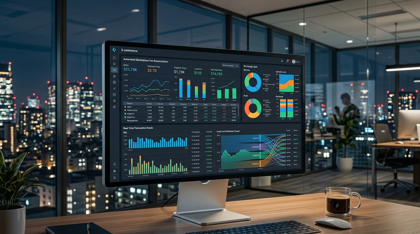 Pagamento Integrado no Olist ERP: Como Automatizar Taxas de Marketplace, Frete e Intermediador na NF-e