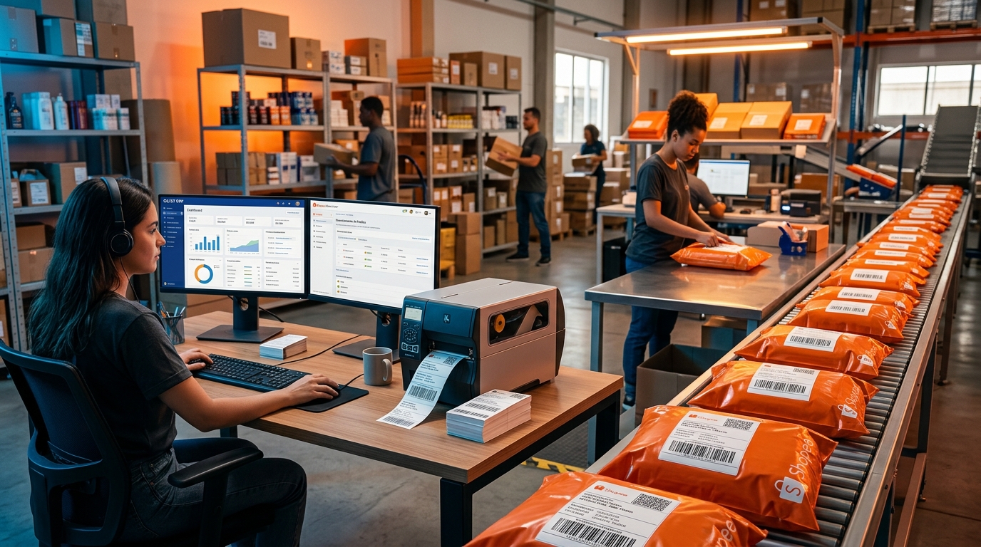 Como Integrar a Shopee no Olist ERP: Passo a Passo Completo para Sincronizar Estoque, Pedidos e NF-e (Com Telas)