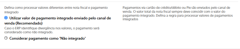 Configuração do Intermediador da Transação NT 2020.006 e Pagamento Integrado NT 2025.001 no Olist ERP