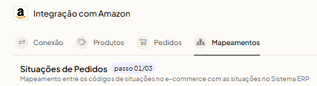 Mapeamento de Situações de Pedidos entre Amazon e Olist ERP