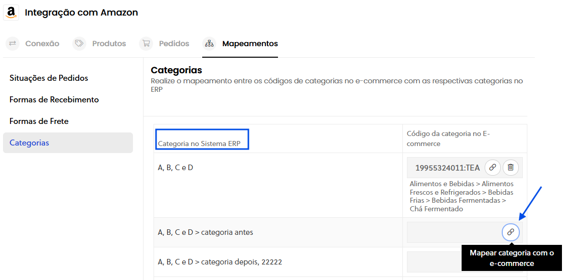 Seleção de importação em lote de Todos os anúncios da conta ou Somente anúncios novos da Amazon no Olist ERP