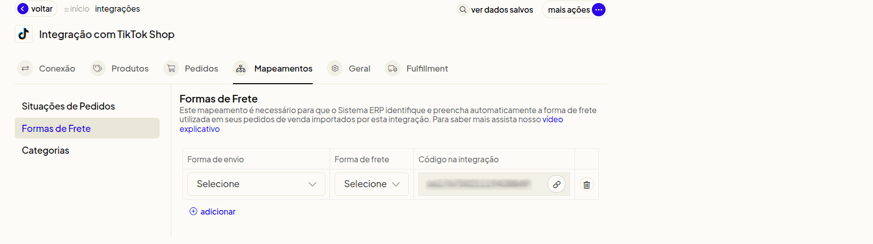 Tela oficial do Olist ERP - tut18_integrar_tiktok_shop_olist_erp Passo 36