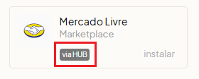 Tela oficial do Olist ERP - tut15_mercado_livre_hub_olist Passo 1