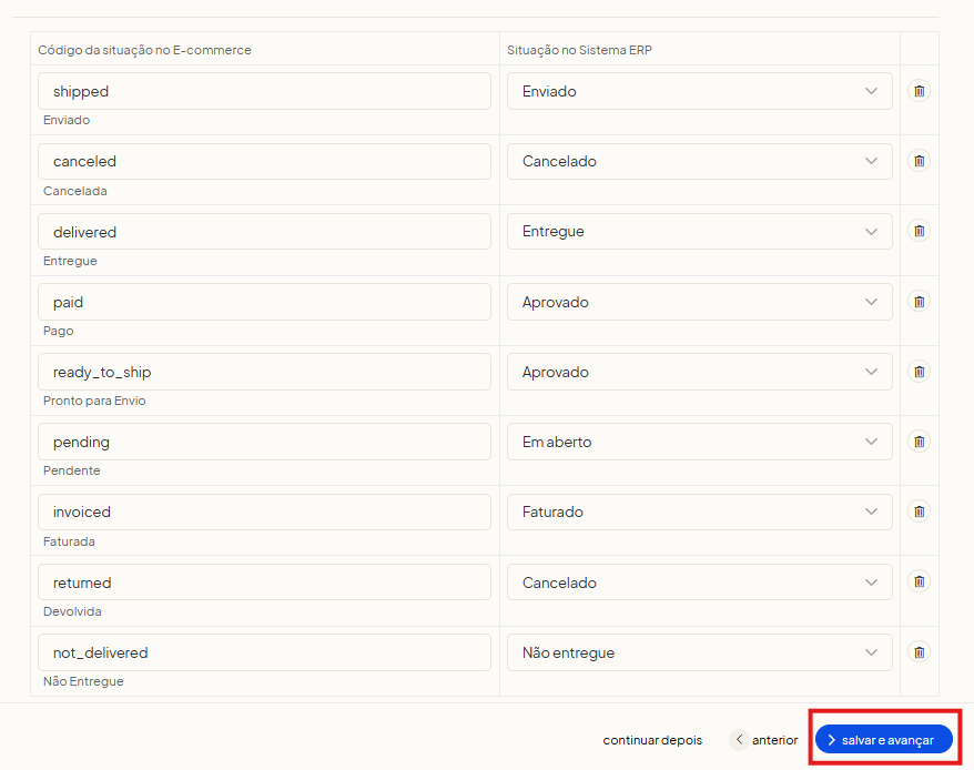 Tela oficial do Olist ERP - tut15_mercado_livre_hub_olist Passo 23