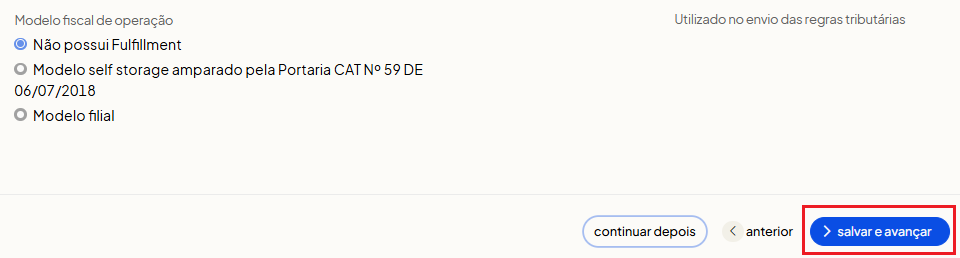 Tela oficial do Olist ERP - tut15_mercado_livre_hub_olist Passo 35