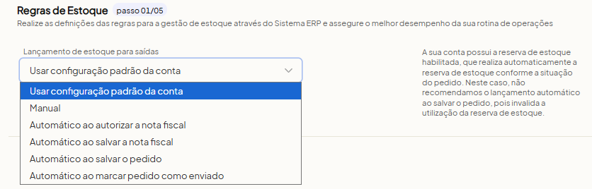 Tela oficial do Olist ERP - tut15_mercado_livre_hub_olist Passo 5