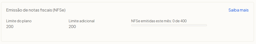 Limite de emissão de Notas Fiscais de Serviço Eletrônica NFS-e no Olist ERP