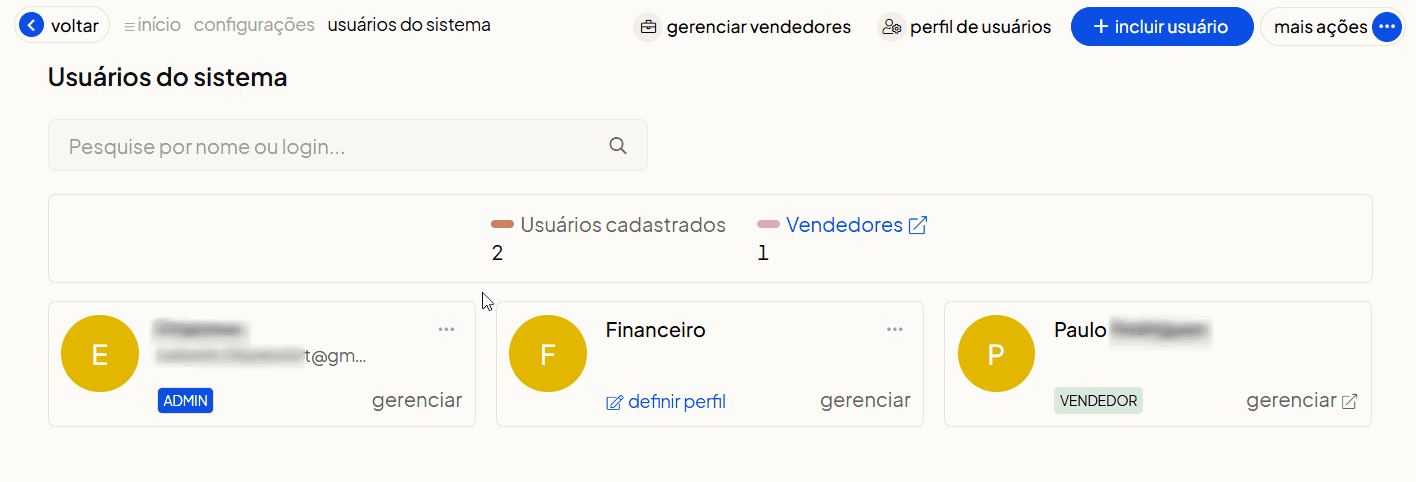 Tela oficial do Olist ERP - tut8_usuarios_permissoes Passo 9 mostrando o fluxo completo de alterar senha de usuário com confirmação de senha do admin e código por e-mail
